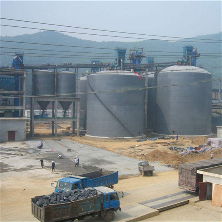 文山水泥钢板仓2座3000吨青岛项目进入施工